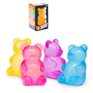 Juguete de peluche de oso Flash con logo, cubo de hielo cuadrado y triangular, juguete para apretar Schylling Needoh, juguete de TPR para aliviar el estrés - Product Image 2