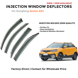 Déflecteurs de fenêtre latérale pare-pluie pour Toyota Cruiser 2019-2020 accessoires auto - Product Image 2