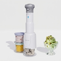 Machine à glace à fruits sans produits laitiers 250W, populaire, mini, pour usage domestique, facile à utiliser, portable et tendance