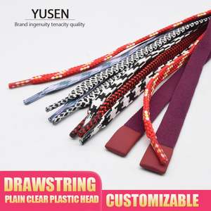 Custom Polyester Sweatpants Pants Clothes Clothing Garments Hoodie <b>Elastic</b> Silicone Plastic Tips Flat Draw <b>Cord</b> Rope Drawcord - Product Image 2