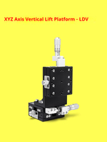Plataforma de Ajuste Fino de Elevación Vertical con Motor para Experimentos Ópticos LDV40/50/60/80/90, Plataforma de Desplazamiento de Precisión 3D en Ejes XYZ