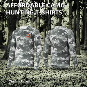 Camisetas de Caza de Manga Larga Transpirables de Verano a Precio Económico para Adultos Unisex, Estampado Multicamuflaje, UPF50+, Absorción de Humedad - Product Image 2