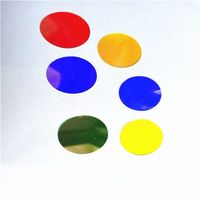 Verre Dichroïque Résistant à la Chaleur de Haute Qualité 0,3 mm 0,5 mm 1,0 mm en Gros, Lentille en Verre Gobo pour Lampes LED