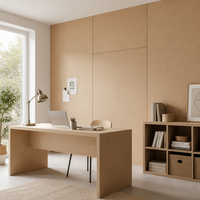Panneau MDF standard 1245x2465mm, épaisseurs multiples 13mm/16mm/19mm, norme d'émission E1, design moderne pour la décoration de meubles