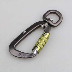 Nhà Máy Tùy Chỉnh Giá Nhiệm Vụ Nặng Nề 7075 Nhôm Leo Núi Đa Công Cụ 4Kn Xoay Carabiner Móc Cho Đi Bộ Đường Dài Công Nghiệp Sử Dụng Cho Chó - Product Image 3