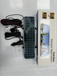 Cámara de salpicadero para espejo retrovisor de 12 pulgadas DVR para coche con pantalla táctil completa G-Sensor GPS Vista trasera frontal 4K Video Recorder Car Black Box - Product Image 3