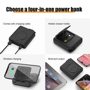 Cargador de Viaje USB Personalizado M-Queen, Banco de Energía Inalámbrico de 10000 mAh con Enchufe de Pared AU EU UK, Banco de Energía de Viaje - Product Image 4