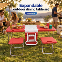 Glacière pliable 32L à roulettes, isotherme chaud/froid, pour événements de jardin, résistante aux chocs, OEM ODM