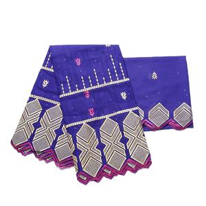 H & D <span class=keywords><strong>Bazin</strong></span> en tissu de coton imprimé économique personnalisé 5 + 2 mètres - Product Image 1