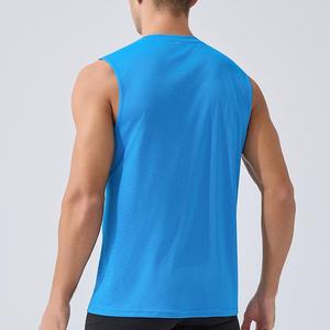 Débardeur de sport pour homme en polyester uni, séchage rapide, personnalisable, pour la course à pied - Product Image 2