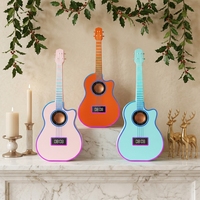 Speaker Gitar Grosir Suara Seimbang Stereo Jam Alarm Musik Lampu Ambient RGB Warna-warni