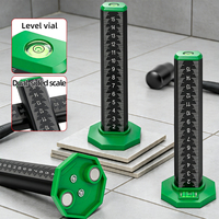 Règle de nivellement horizontale en alliage d'aluminium pour dalles de plafond, précision 1 mm, 2 emplacements pour aimants, niveau à bulle, pour mesurer et aligner sur hauteur égale