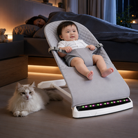 Chaise berçante pour bébé avec musique Bluetooth, chaise apaisante pour nouveau-né, inclinable à angle réglable