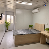 Casa Contenedor Desmontable Directa de Fábrica con Electricidad para Alojamiento Temporal, Vivienda Modular para Reconstrucción