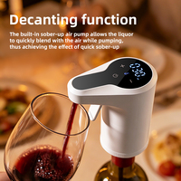 Elektrische plastic slimme whisky- & wijnbeluchter dispenser likeur decanter 1-999ml capaciteit vaatwasserbestendig draagbaar feest cadeau