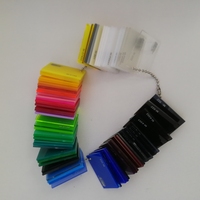 Feuille acrylique transparente givrée en plastique coulé OLEG de 2 à 20 mm d'épaisseur, colorée, pour découpe laser, signalétique et publicité