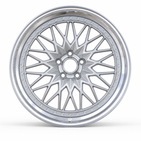 Jantes forgées de qualité aérospatiale, design maillé, à déport profond pour voitures de sport, muscle cars, classiques, JDM, Stance, ajustement personnalisé