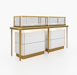 Vanlocy Tùy Chỉnh Sang Trọng Kính Hiển Thị Trang Sức <span class=keywords><strong>Showcase</strong></span> Bán Đồ Trang Sức Cửa Hàng Đồ Trang Sức Tủ Đồ Trang Sức Trung Tâm Truy Cập Đồ Trang Sức Kiosk - Product Image 4