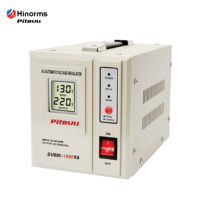 Stabilisateur de tension haute performance monophasé avec contrôle par relais, écran LCD et 6 protections, 220V pour appareils électroménagers