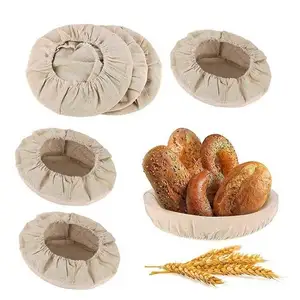 Wicker Round Basket Bread Proofing Set Manual Brownie Big For Gifts 2Pcs Sourdough Starter Kit Slicers Homemade Pans