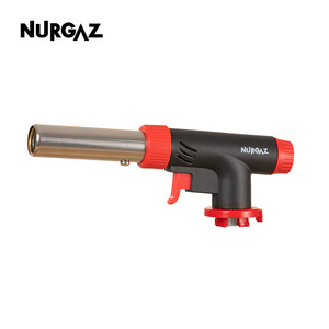 Lance-flammes Nurgaz pour la cuisine, la pâtisserie, le barbecue en plein air, le camping, torche à gaz avec adaptateur, tuyau, corps en acier inoxydable - Product Image 3