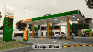 Gas Stasiun Furniture Cuci Mobil Gudang dengan Toko - Product Image 2