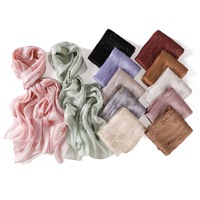 Hijab en mousseline scintillante orné de strass et de motifs floraux, doux et élégant, foulard musulman respirant, long châle pour mariage et fête de l'Aïd