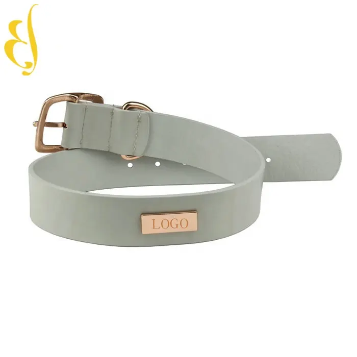 Colliers d'accessoires de chien de luxe de mode importation collier de chien de concepteur de LOGO personnalisé occidental avec la boucle d'or rose