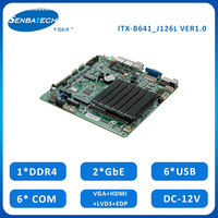 Mini carte mère itx et cpu combo double ports ethernet carte mère 6com pour j6412 box pc