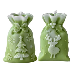 DIY 3D Christmas Gift Bag Silicone Candle <b>Mold</b> Christmas Elk Decorations Gift Casting Mould DIY Handmade Candle Making - Product Image 2