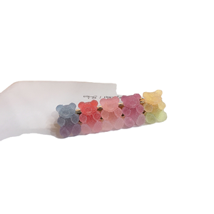 Korean Custom Kids Candy <strong>Bear</strong> <strong>Hair</strong> Pins Accessories Cute Resin <strong>Sugar</strong> Gummy <strong>Bear</strong> <strong>Hair</strong> Clips for Women - Product Image 5