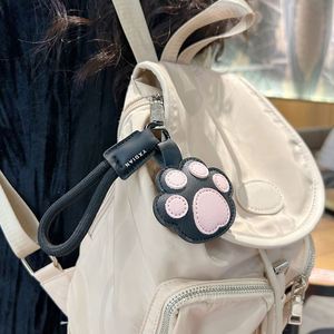 Cartoon PU <b>Cat</b> Paw Pendant Modern Style Bone Cute Car <b>Backpack</b> Decoration Gift Keychain Promotion Customizable - Product Image 3