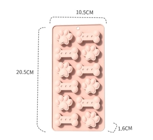 Kemik şekli köpek büyük bisküvi aperatifler pişirme köpek bisküvi şeker çikolata buz küpü bisküvi Moldes De Silicona için kalıp davranır - Product Image 3