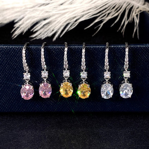 Orecchini Pendenti in Cristallo Multicolore per Donne, Accessori Moda Colorati per Uso Quotidiano e Feste - Product Image 4