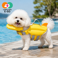 Gilet de sauvetage pour chien à motif grands yeux, séchage rapide, haute flottabilité, anti-noyade, pour Bichon et petits chiens, activités aquatiques en piscine
