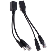 Adaptador Poe-Splitter 48V Pasivo Power Over Ethernet, Inyector POE para Conexiones de Cable de Cámaras IP
