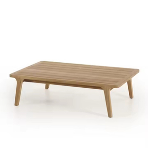 Ensemble de canapés modulaires en teck au design moderne et épuré, style détente, pour salon, villa, jardin, piscine, extérieur - Product Image 4