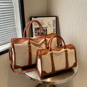 Wholesale Designer Handbag Women's Carrying Short Distance Canvas Business Trip Large Reinforced Hand Luggage <b>Travel</b> <b>Bag</b> - Product Image 6