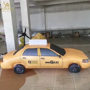 Modelo de carro de simulação personalizado carro inflável nova iorque para eventos de vendas de carros ao ar livre