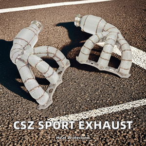 CSZ Sport para colectores de tubo de escape Cat, rendimiento de colectores, tubo de bajada de acero inoxidable 304 para <span class=keywords><strong>Porsche</strong></span> 911 <span class=keywords><strong>991</strong></span>,1 <span class=keywords><strong>991</strong></span>,2 <span class=keywords><strong>GT3</strong></span> 3,8 - Product Image 2
