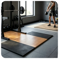Revêtements de sol emboîtables pour salle de sport / Dalles de sol en caoutchouc pour salle de sport / Tapis amortisseurs pour salle de sport / Revêtements de sol pour salle de musculation