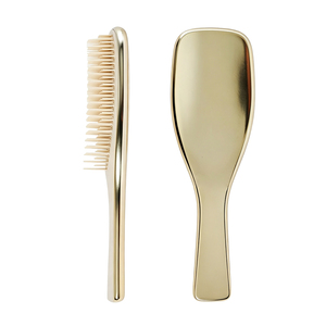 <span class=keywords><strong>Brosse</strong></span> démêlante et coiffante personnalisable avec logo – <span class=keywords><strong>Brosse</strong></span> sans douleur <span class=keywords><strong>pour</strong></span> cheveux bouclés, humides et secs, avec poils souples – Or champagne chromé - Product Image 1