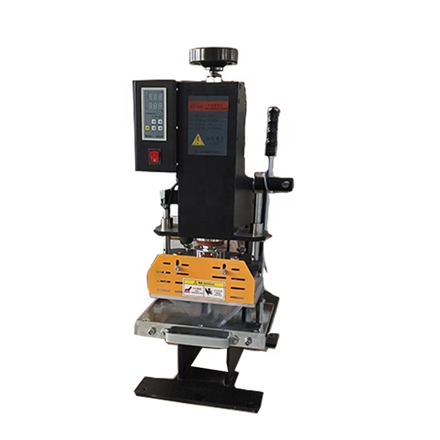 Heavy Duty Manual Heat Pressing Leather Pvc Paper logo Stamp Hot Foil Stamping Machine