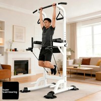 Barre de fitness horizontale en acier SPS pour porte, équipement de fitness intérieur avec cordon de serrage HCG08