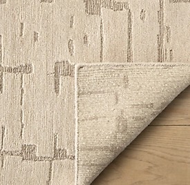 <span class=keywords><strong>Tapis</strong></span> <span class=keywords><strong>de</strong></span> luxe moderne pour salon, en laine et viscose, couleur <span class=keywords><strong>sable</strong></span>, à rayures oscillantes, à poils ras, texturé, ton Abrash - Product Image 3