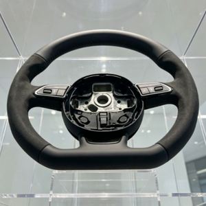 Volante Deportivo en Oferta para <span class=keywords><strong>Audi</strong></span> RS3 RS7 Q7 C6 C8 S6 B8 B8.5 B9 S3 S4 B8 A1 A3 A4 A5 A6 A7 A8 Q3 Q5 Q7, Volante de Gamuza - Product Image 5