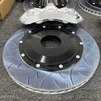 Kit de Frenos de Alto Rendimiento con Caliper Delantero de 6 Pistones y Caliper Trasero de 4 Pistones con Cable Mecánico para Audi, VW, Focus y Mustang
