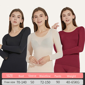 Ensembles de lingerie sous-vêtements <span class=keywords><strong>thermiques</strong></span> pour femmes pyjamas d'hiver minces pour hommes 2 pièces Leggings chauffants sous-vêtements costume chaud pour femmes vêtements - Product Image 3