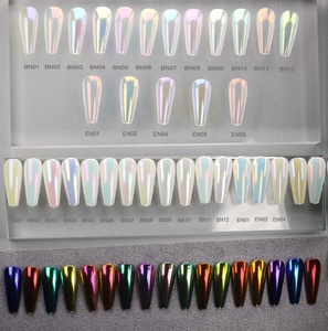 OEM/ODM <span class=keywords><strong>Moonlight</strong></span> espejo uñas polvo metálico plata efecto pigmentos láser polvo brillo Aurora perla brillante uñas punta manicura - Product Image 1
