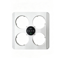 Lámpara de Techo con Calefactor Integrado, Perfil Delgado, 4 Bombillas LED de Calor Radiante Instantáneo, Ventilador Integrado